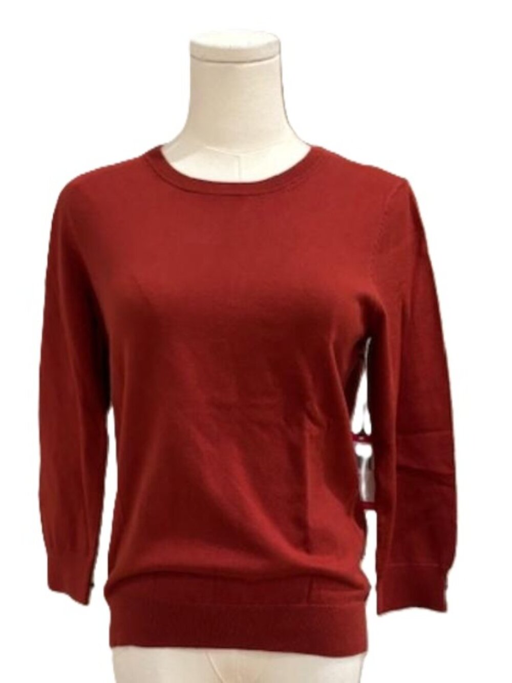 VINCE CAMUTO Rust Long-Sleeve Cotton Blend Sweatshirt Style Sweater NWT $89